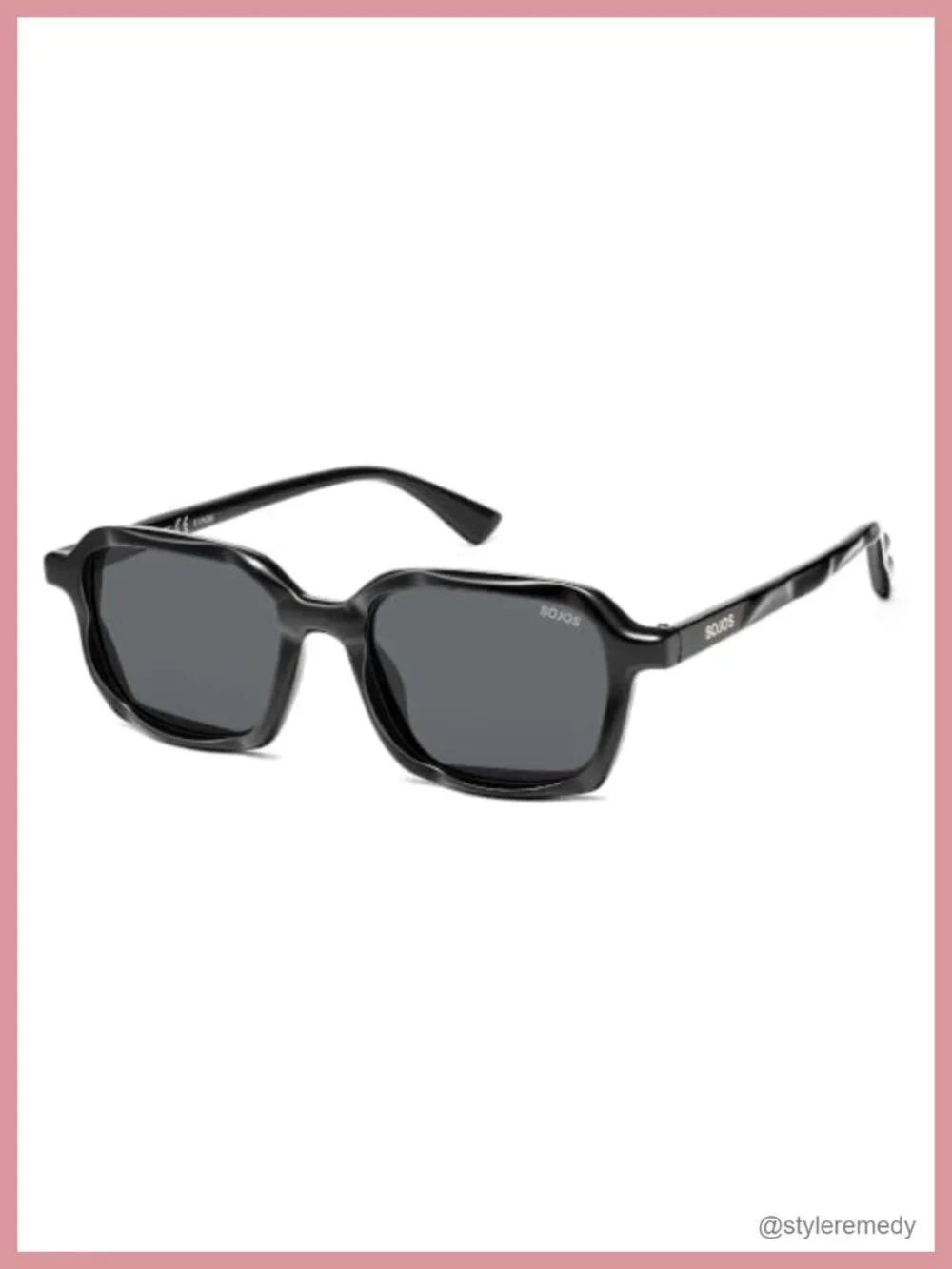 Trendy Polarized Square Sunglasses UV400 Protection Rectangle Shades Wavy